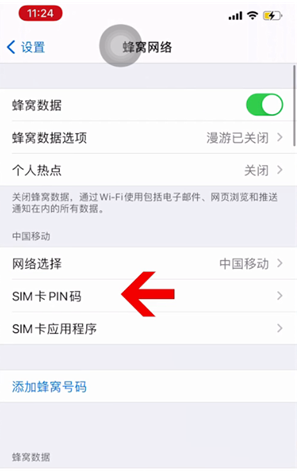 海宁苹果14维修网分享如何给iPhone14的SIM卡设置密码 