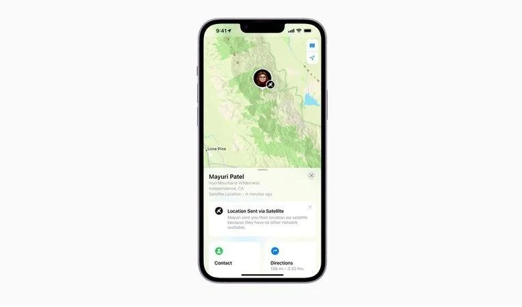 海宁苹果14维修分享iPhone14系列中 FindMy功能通过卫星分享位置方法教程 