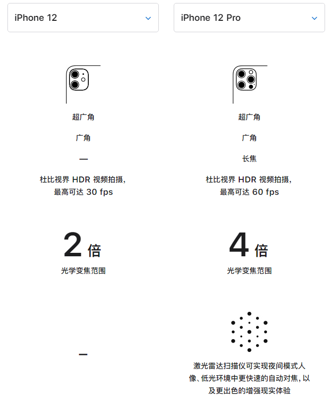 海宁苹果手机维修分享苹果 iPhone 12 与 iPhone 12 Pro 选哪款 